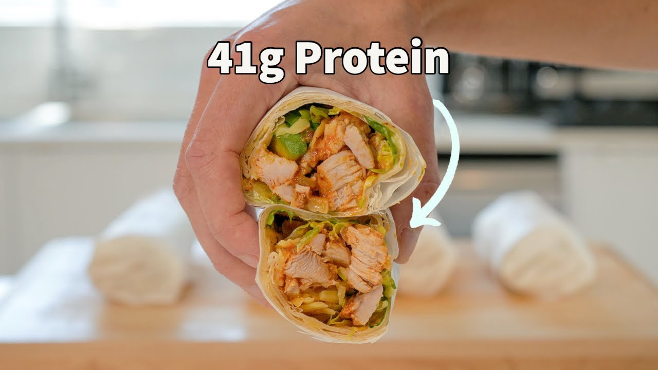 Meal Prep In Less Than An Hour | Buffalo Chicken Wraps