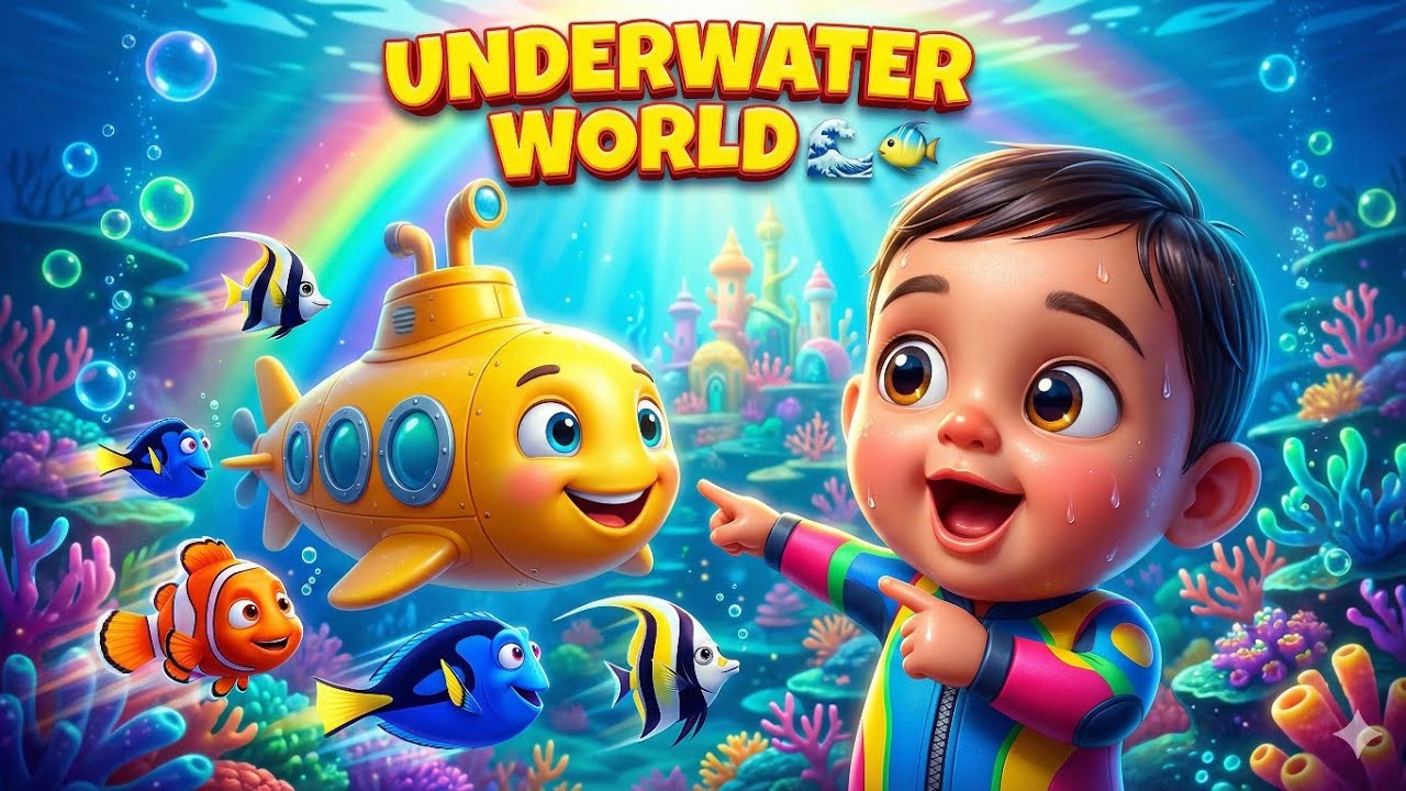 Chiku Baby Aur Underwater Vehicle World 🌊🚤 | Funny Kids Cartoon | Hindi Cartoon Video