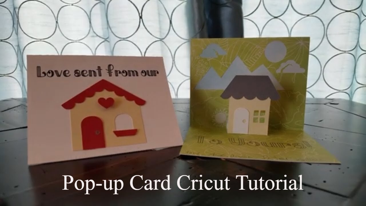 Self Design Pop-up card Cricut Tutorial