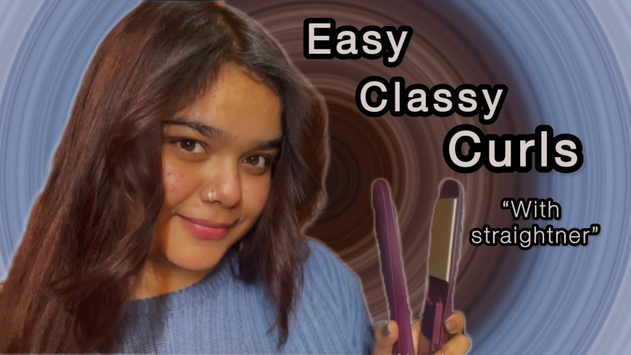 Easiest Way To Curl Your Hair😍With “STRAIGHTNER” |  #hairtutorial#hairstyle#foryou#minivlog 