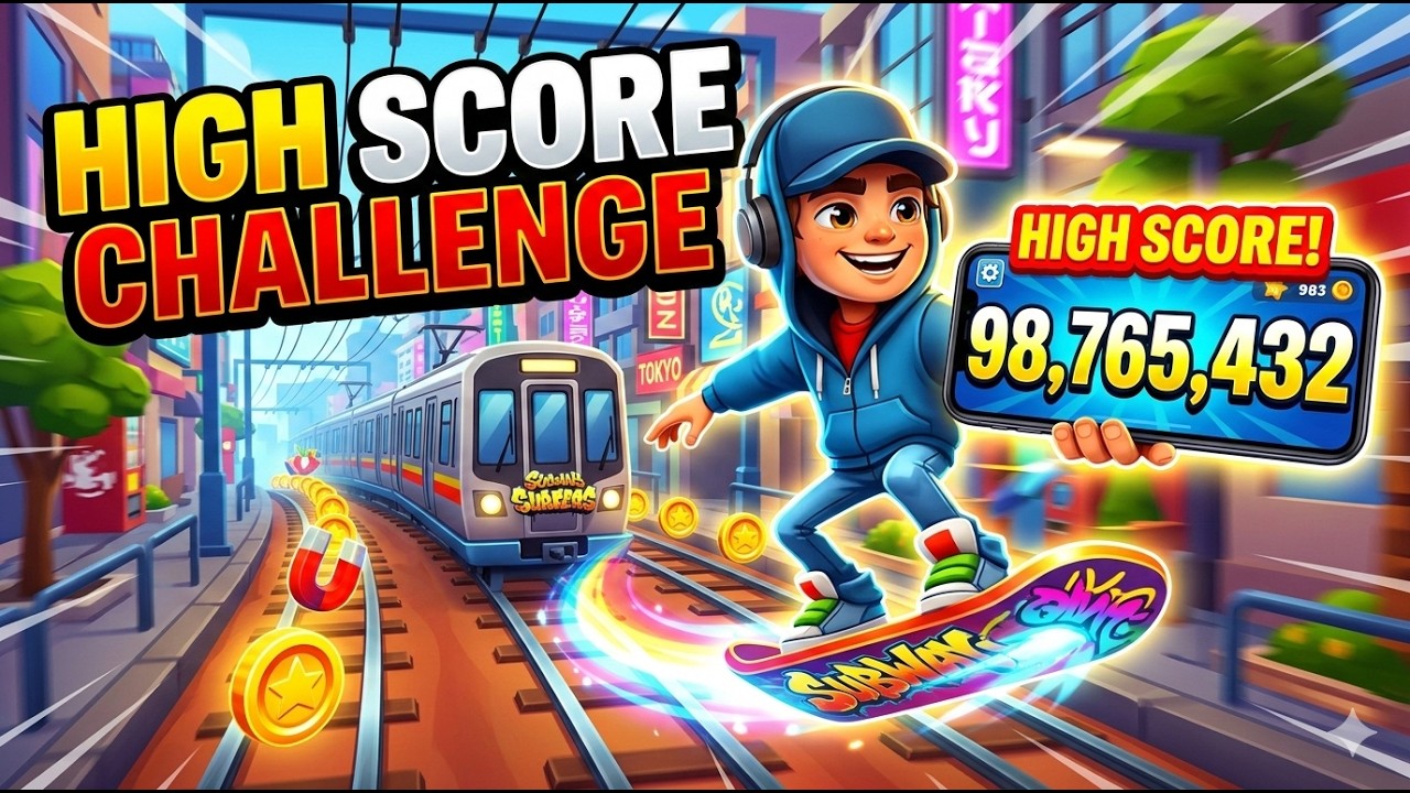 Subway Surfers High Score Challenge! 🚆💨 🛑 Live