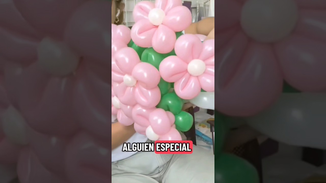 ¡Increíble! Crea Ramo de Flores con Globos 
