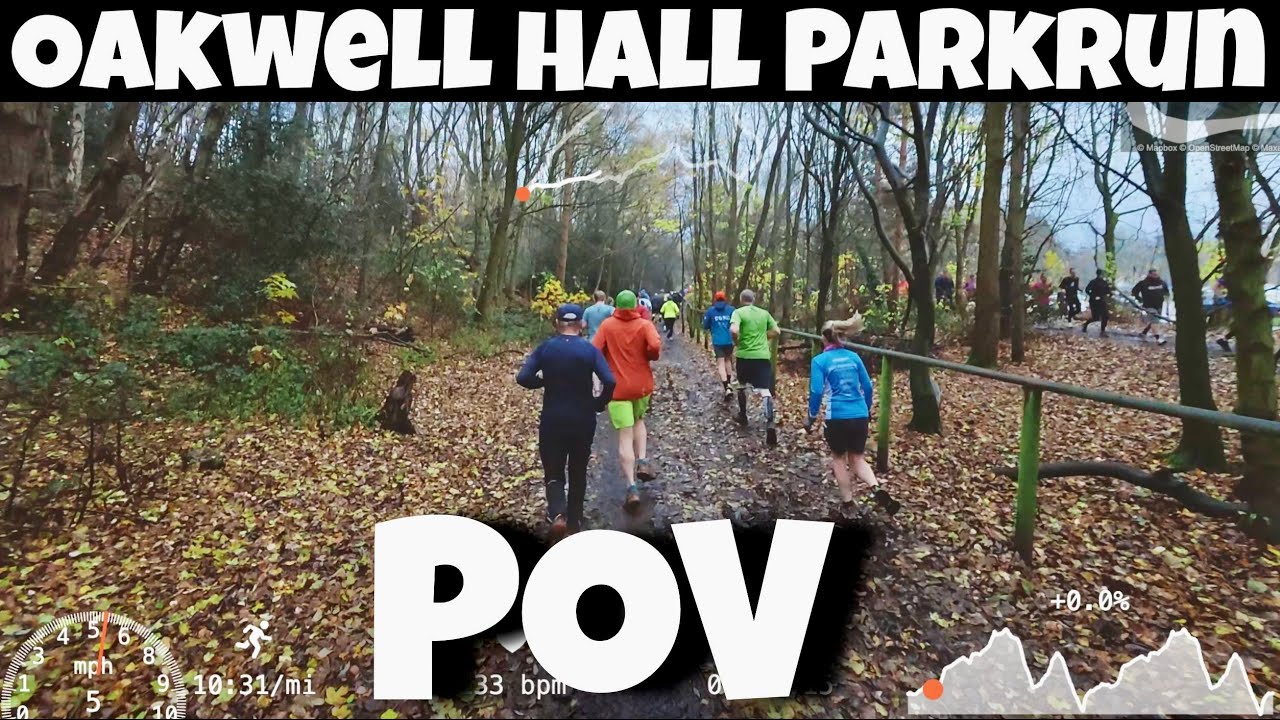 Oakwell Hall Parkrun - Full Course POV With On Screen Stats - 2025