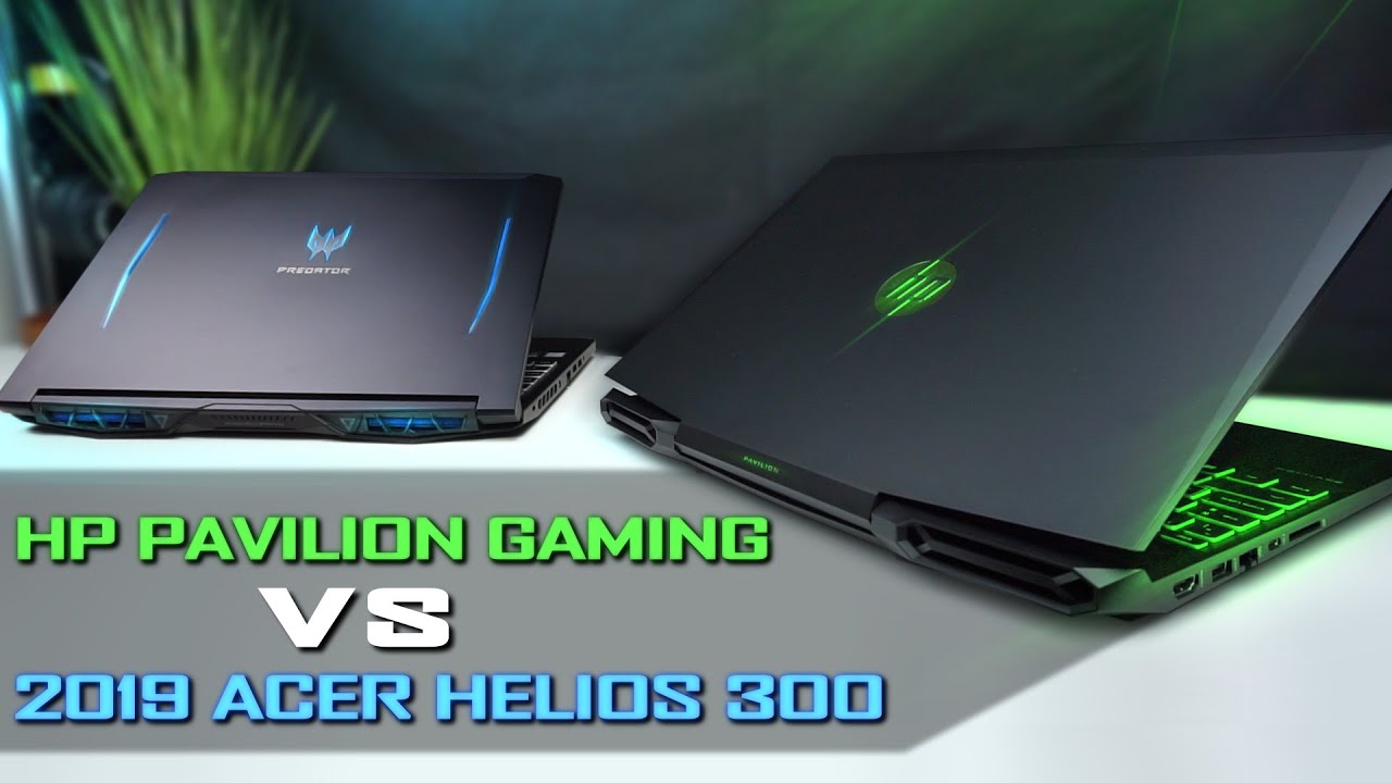 Acer Predator Helios 300 2019 против HP Pavilion Gaming 15 — подробное сравнение/обзор
