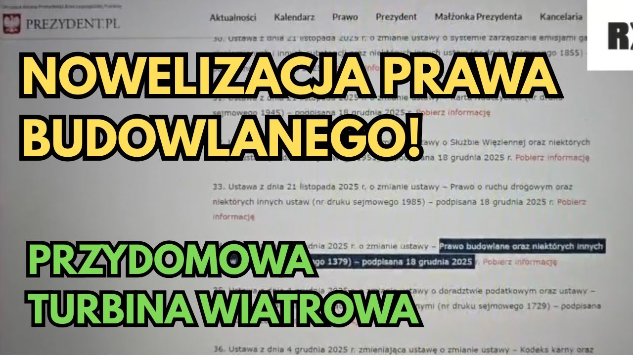 Zmiana prawa budowlanego w Polsce! Łatwiej postawić turbinę wiatrową!