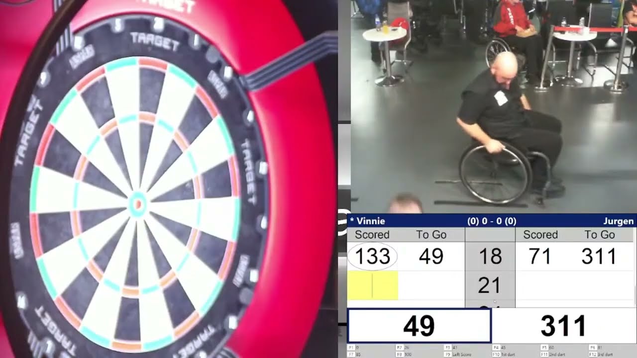 Vinnie D'Hondt vs Jurgen Vercammen Highlights / WPD World Masters Wheelchair Quarter-Final 2025