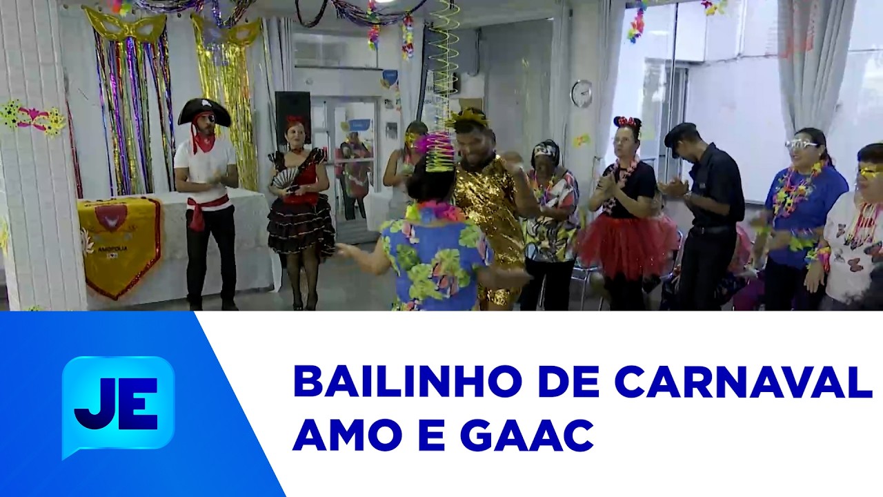 Carnaval antecipado leva alegria a pacientes do GACC e da Associação dos Amigos da Oncologia - JE