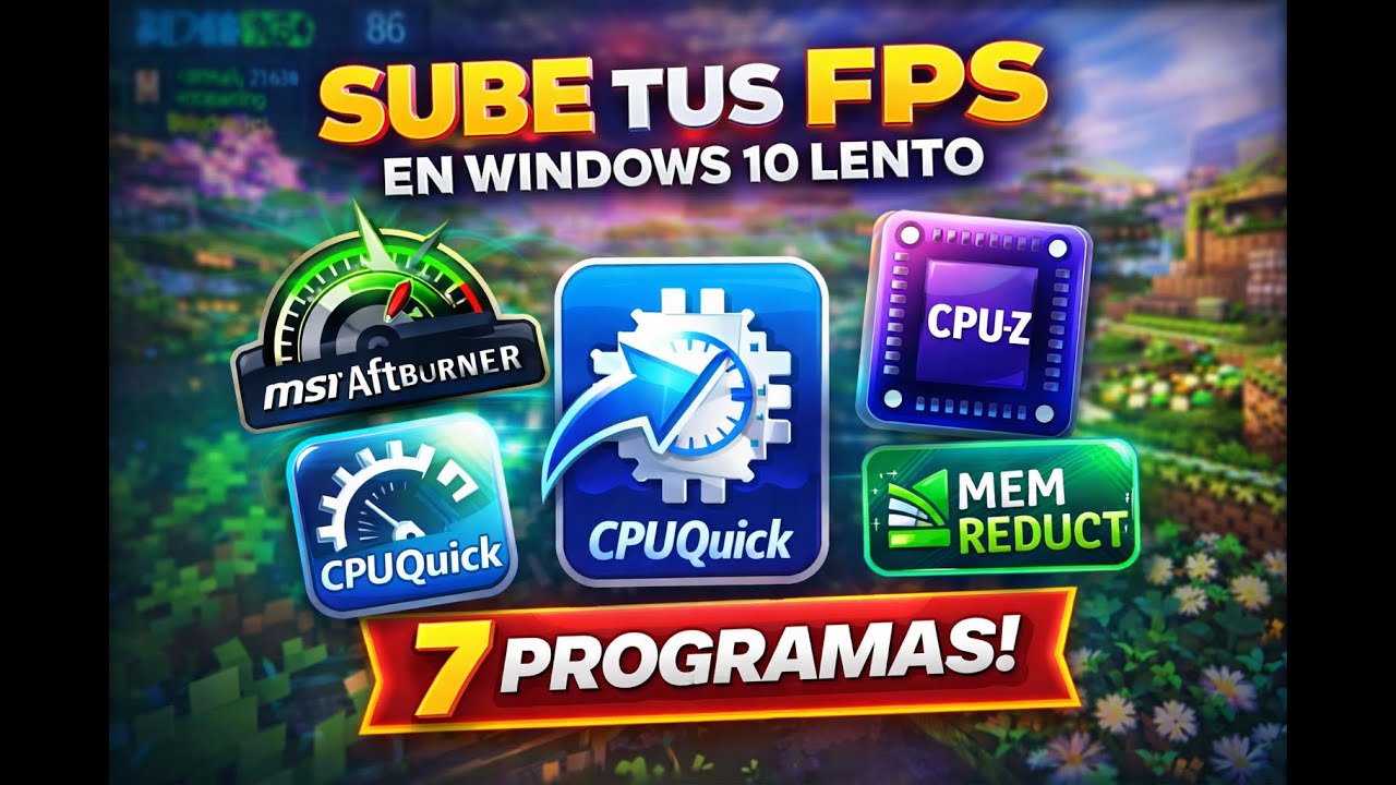 AUMENTA tus FPS con estos 7 PROGRAMAS | Windows 10 / 11 | 2026