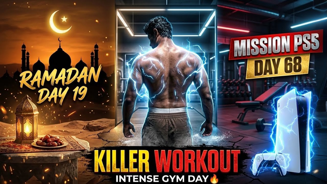 Ramadan Day 19 | Killer Back Workout 💀🔥 | Mission PS5 Day 68