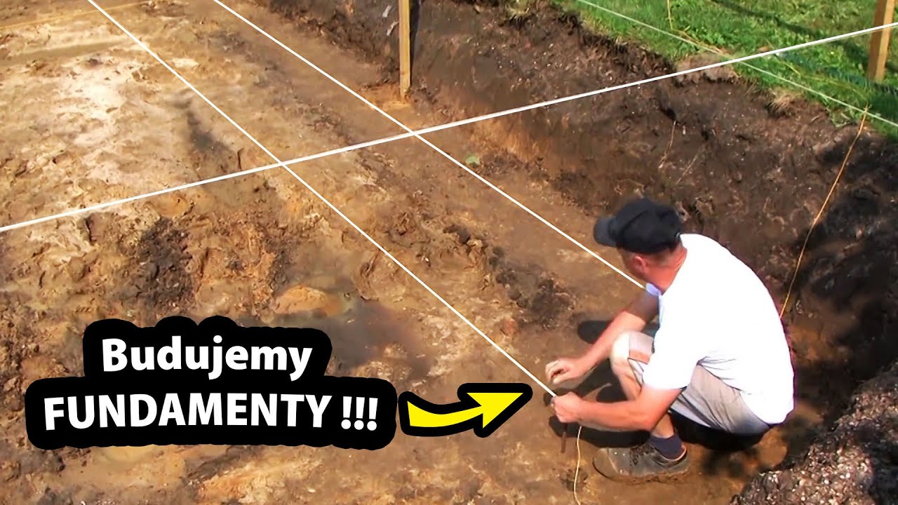 Wytyczanie Budynku !!! - Jak Rozciągnąć Sznurki na Ławach Drutowych ??? (Część 6/47)