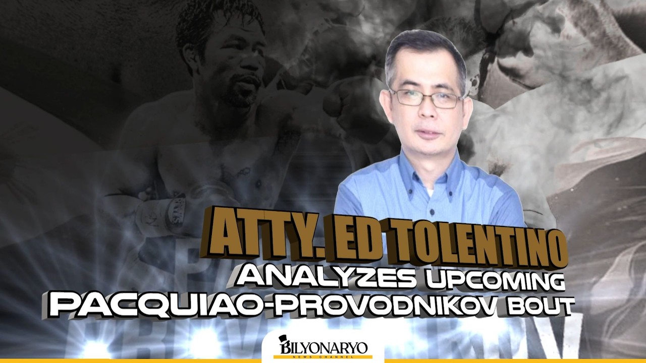 Pacquiao vs. Provodnikov: What this comeback means for Manny’s legacy | Atty. Ed Tolentino weighs in