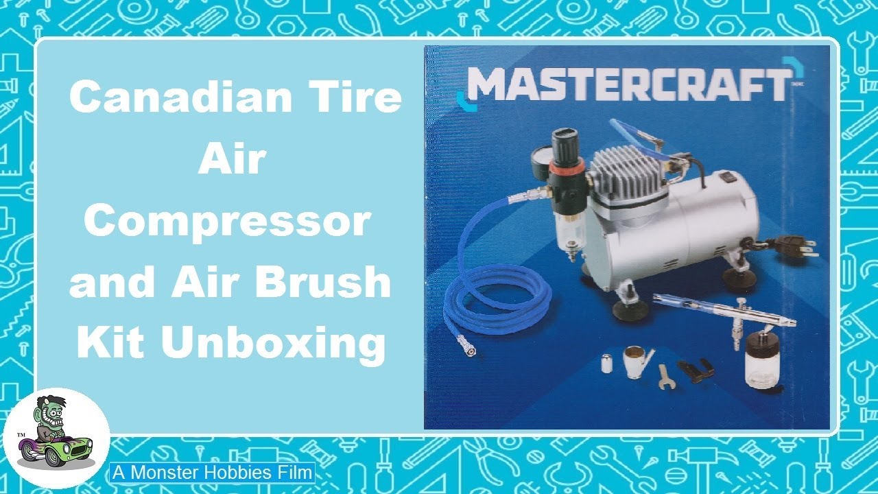 Model Car Garage Tips And Tech - Canadian Tire Mastercraft Air Brush Compressor and Air Brush Kit