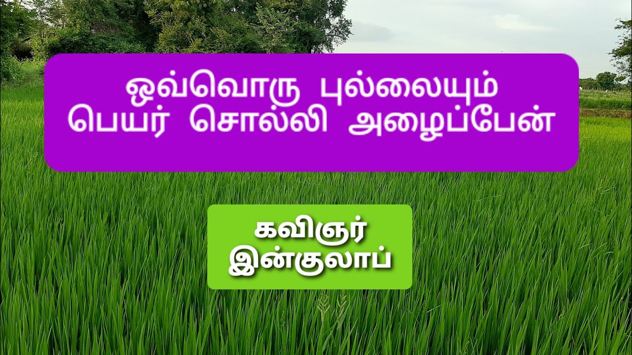 ஒவ்வொரு புல்லையும் பெயர்சொல்லி அழைப்பேன்-கவிஞர்இன்குலாப் ovvorupullaiyum peyarsolliazhaippen-inqulap