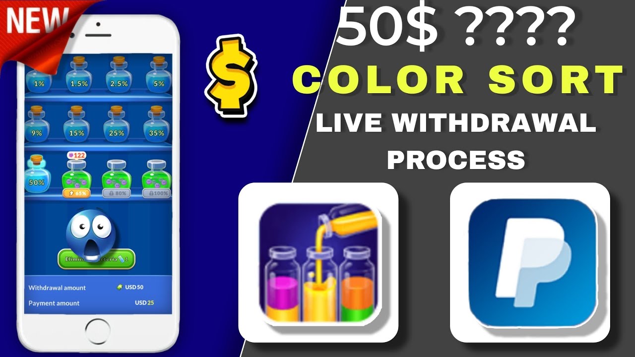 Best PayPal Games That Pay Real Money 2026 | Color Sort Tutorial