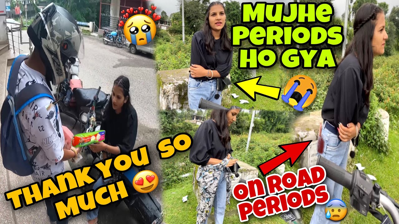Helped A Cute Girl between periods🥹😭😰 #help #humanity #emotional #girl #cute #womensafety