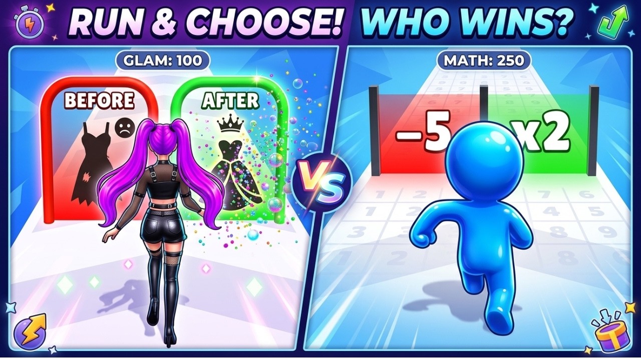 Build A Queen vs Count Masters – Crazy Mobile Game Challenge!