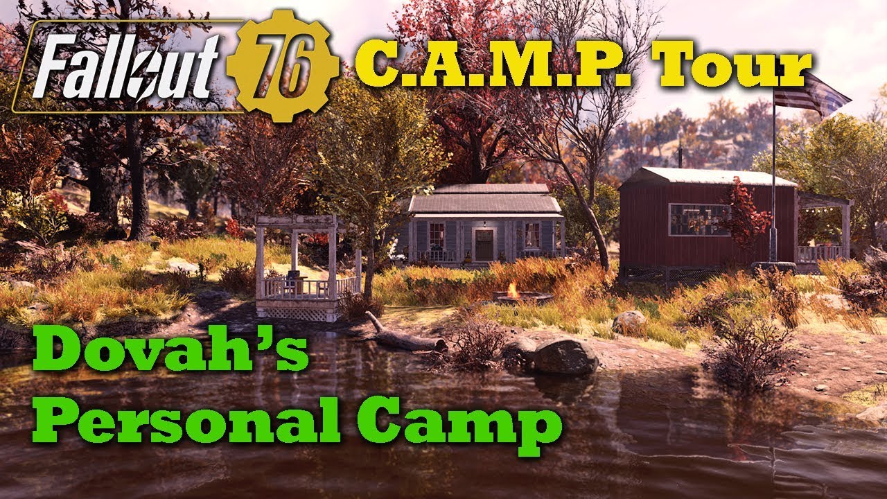 Fallout 76 C.A.M.P. Tour - Dovah' s Personal Camp - Cozy Cottage