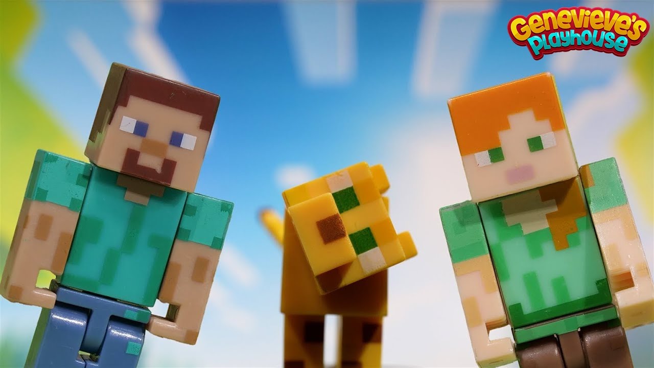 Minecraft Magnetic Block Adventure for Kids, Part1 =)