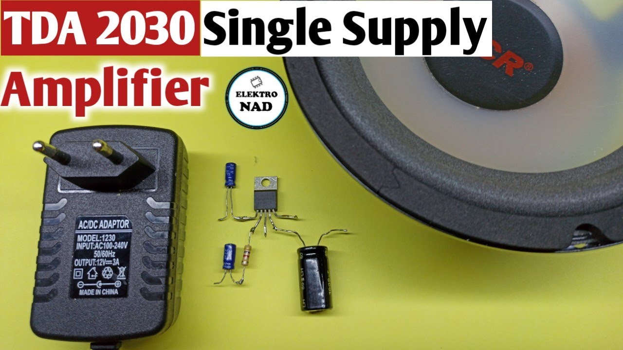 how to make Amplifier 12V single supply