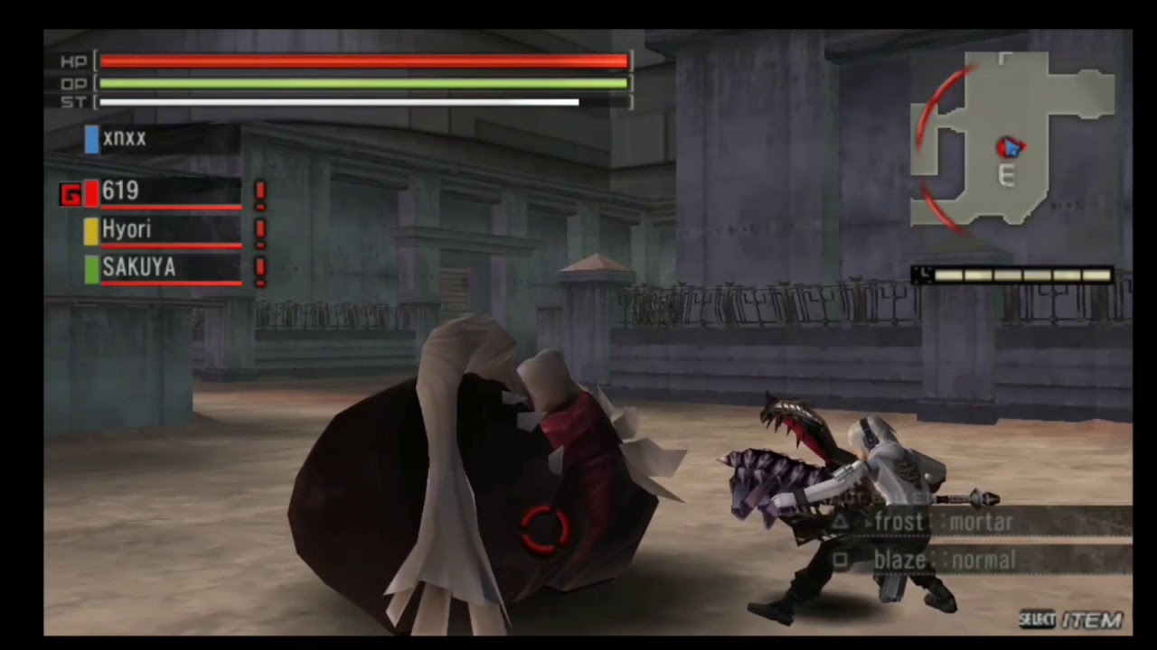 GOD EATER BURST - GAMEPLAY MULTIPLAYER PPSSPP