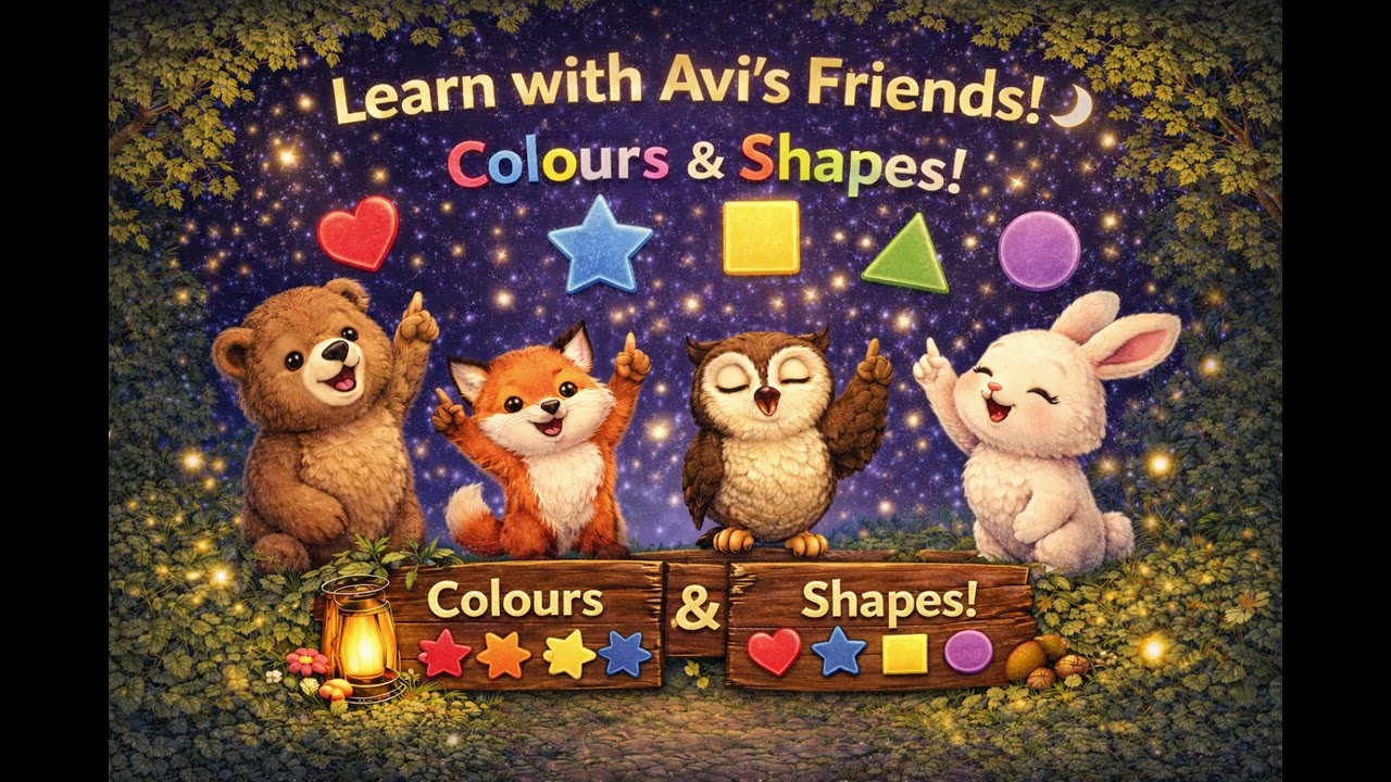 Learn Colors and Shapes with Avi's Friends
