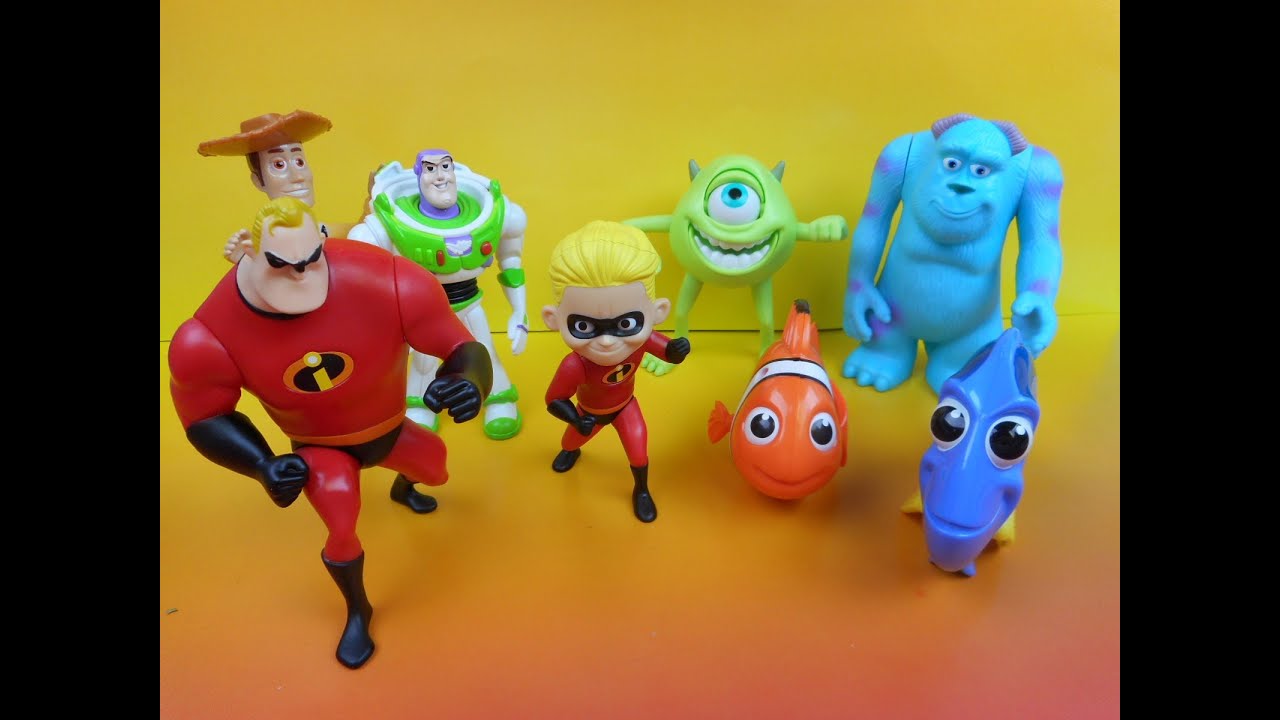 Surprise Inside! McDonalds Happy Meal 2005 Best of Pixar Toys Set of 8 Huevos Sorpresa