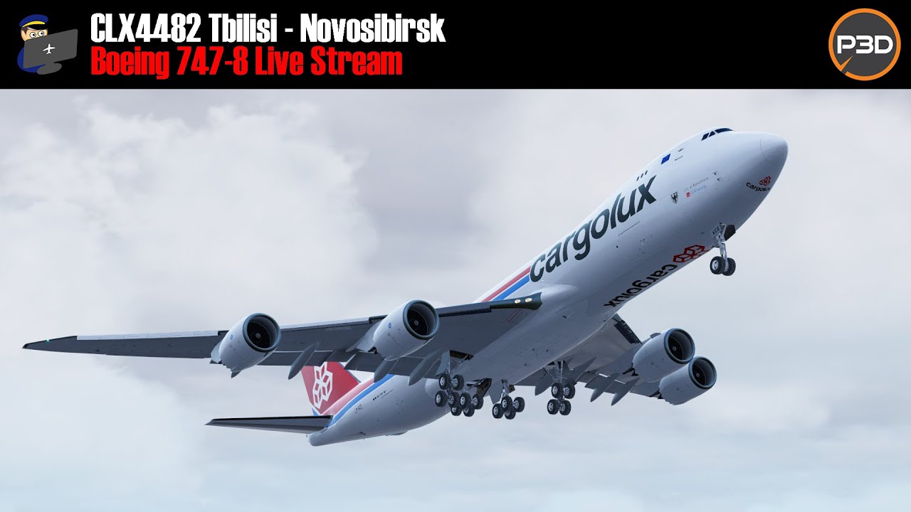 Prepar3D v5 | PMDG 747-8 | Tbilisi - Novosibirsk (CV4482) |  Full Flight | VATSIM