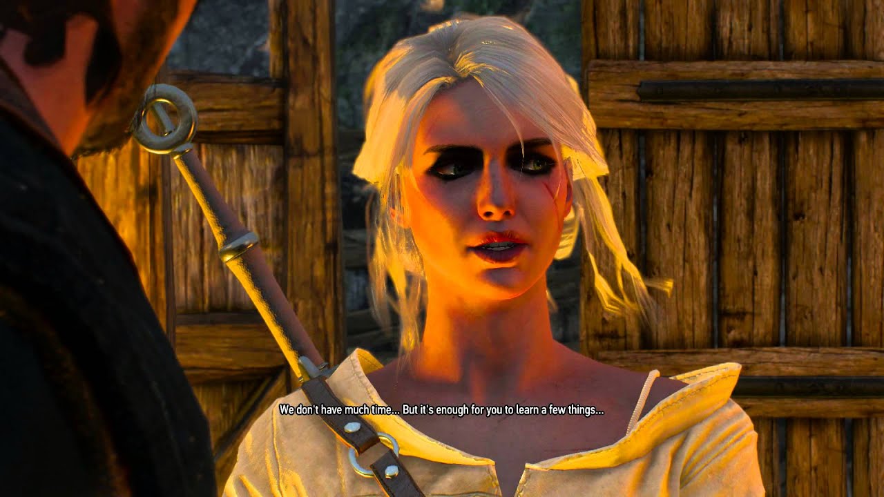 The Witcher 3 - The Calm Before the Storm: Ciri Kisses Skjall Before The Wild Hunt Attacks Cutscene