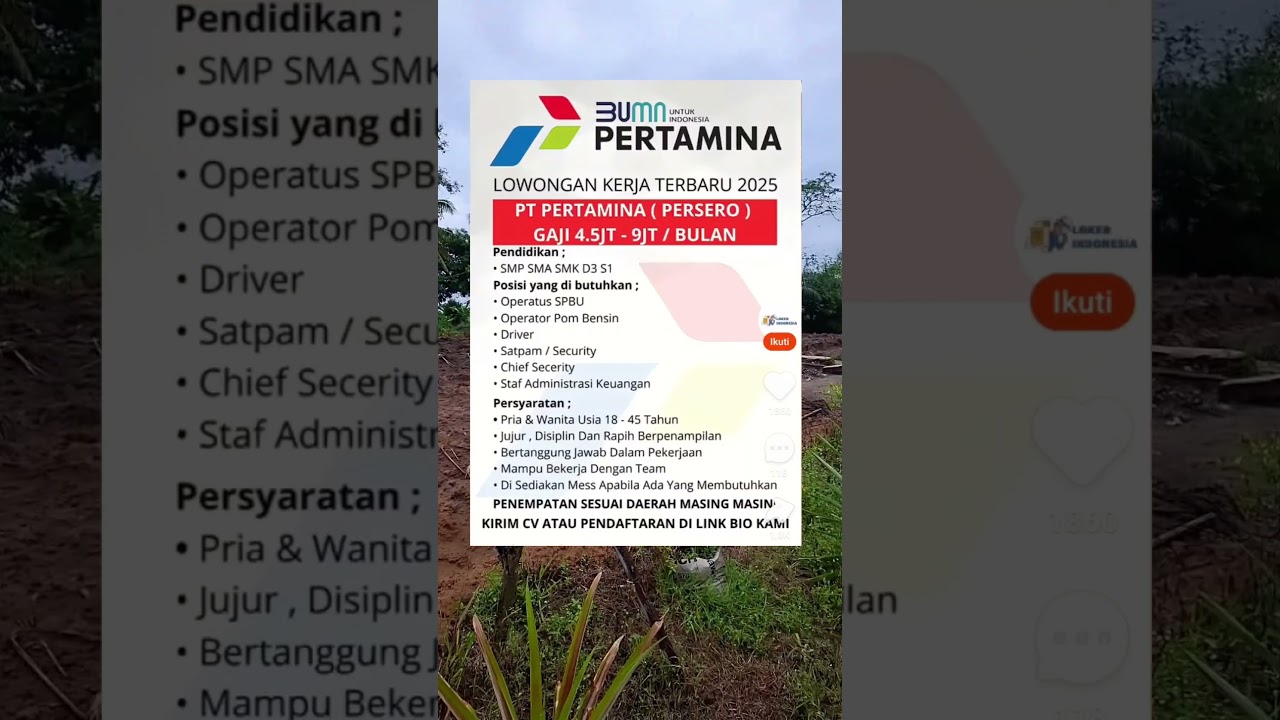 lowongan kerja terbaru 2025 #fyp #viral #motivasi