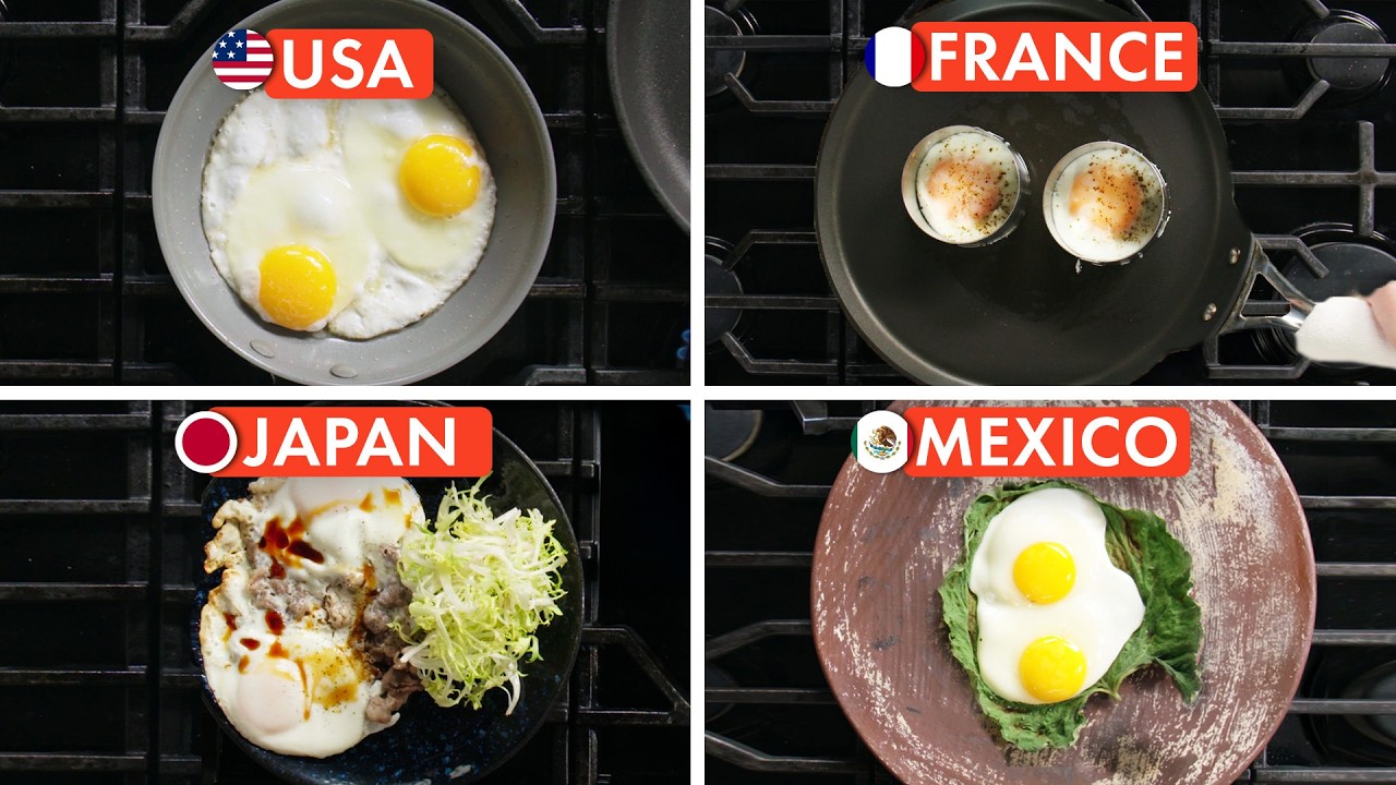 How Fried Eggs are Made in 10 Countries | Epicurious