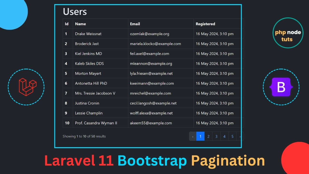 🤓Laravel 11 Bootstrap 5 Pagination | Laravel Bootstrap Pagination |Laravel Pagination with Bootstrap