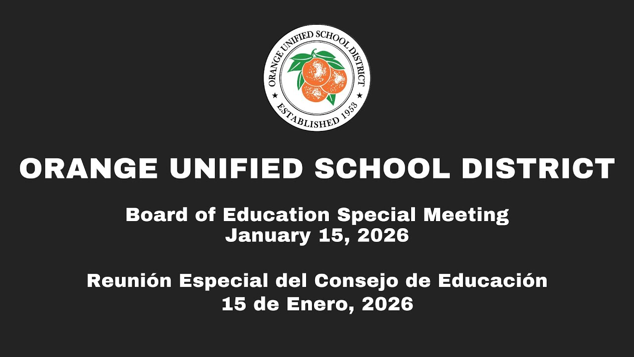 OUSD School Board Special  Meeting - January 15, 2026