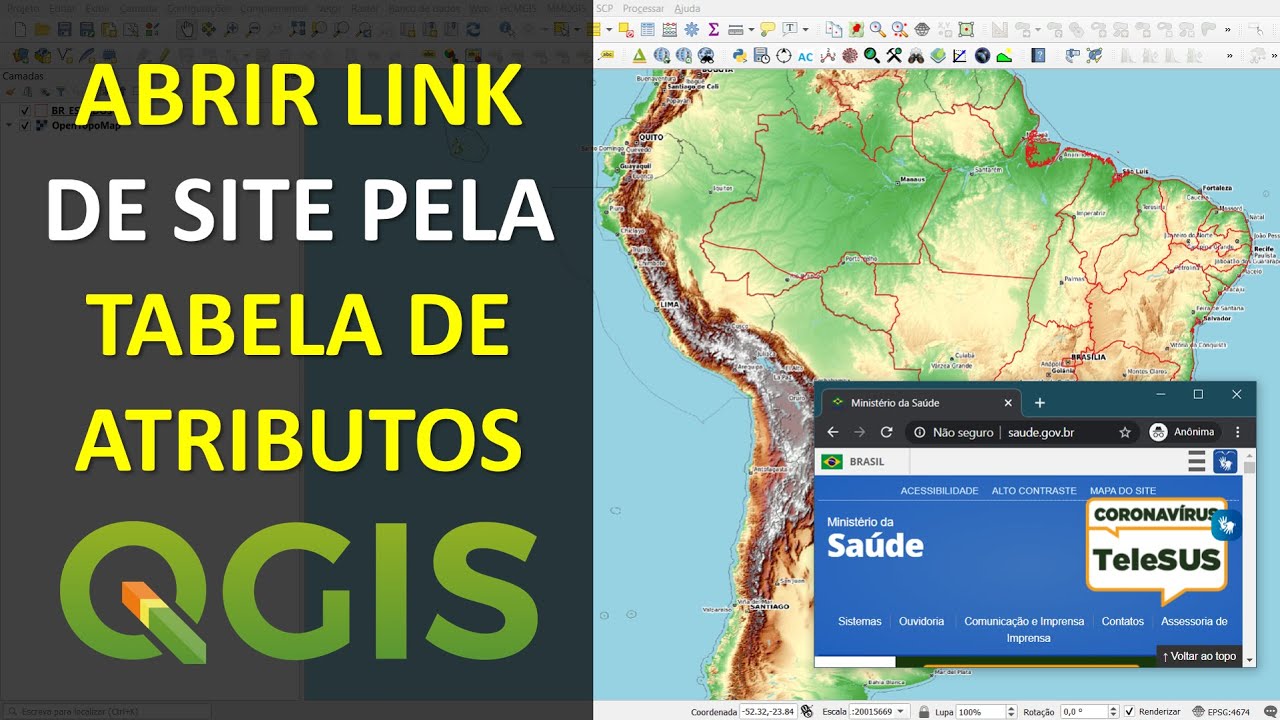 Como Vincular Link da Internet com a Tabela de Atributos no QGIS