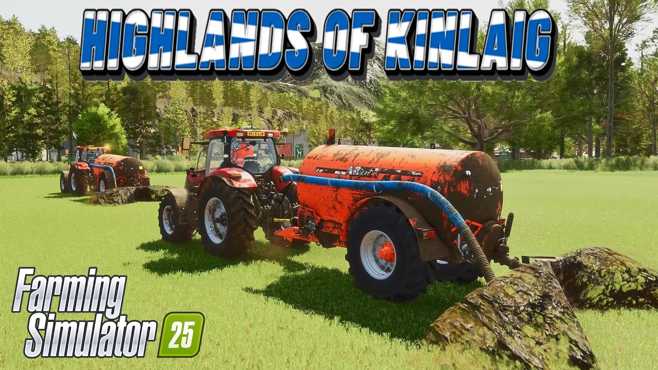 Getting Some Slurry On The Grass ! Ep10 | Kinlaig | FS25