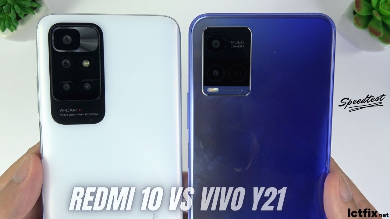 Xiaomi Redmi 10 vs Vivo Y21 | Helio G88 vs Helio P35 Speedtest, Comparison