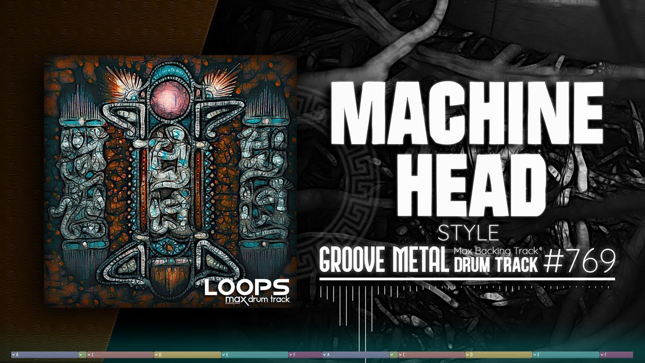 Groove Metal Drum Track / Machine Head Style / 85 bpm