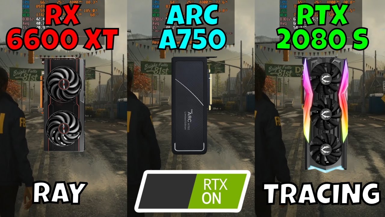 RX 6600 XT vs ARC A750 vs RTX 2080 Super (Benchmark in 9 Games at 1080p with Ray Tracing) 2024