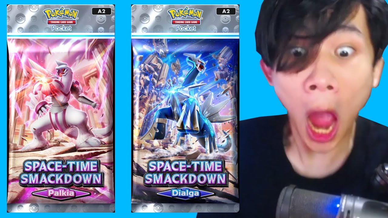 GACHA SET TERBARU POKEMON TCG POCKET SPACETIME SMACKDOWN DEMI DIALGA DAN PALKIA EX!