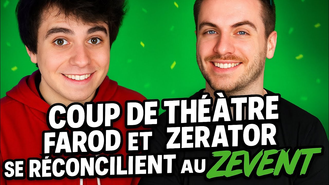 Zerator contact Farod suite à sa vidéo. Il se réconcilie pour le Zevent. 