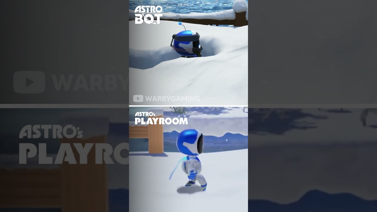 Astro Bot vs Astro's Playroom | Snow Physics
