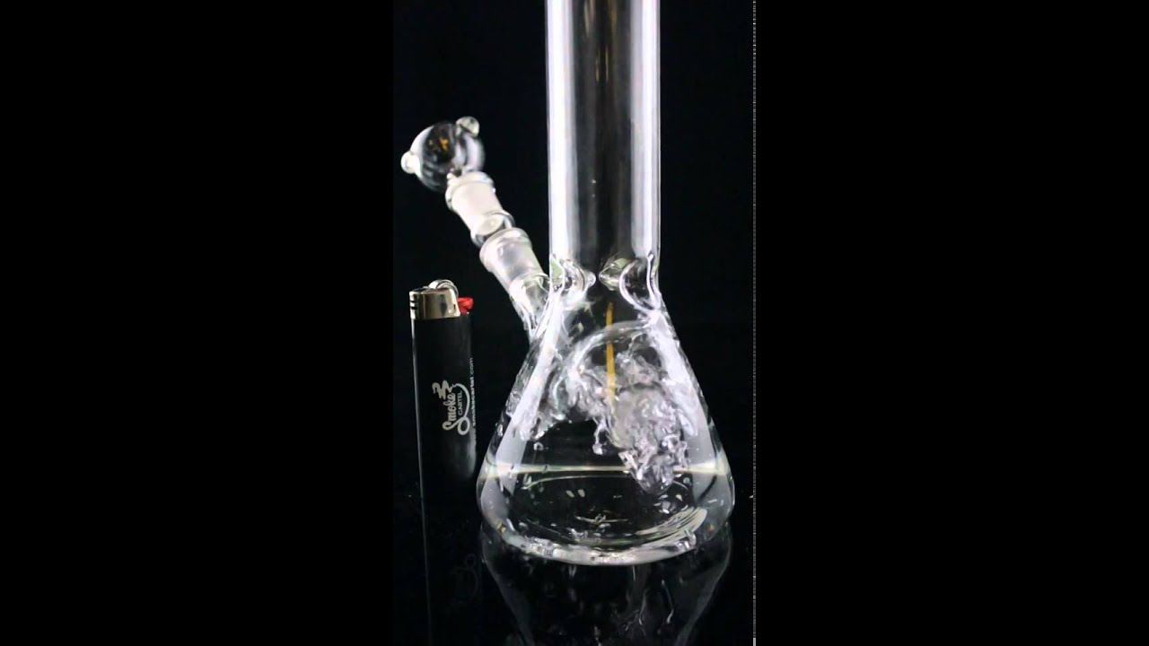 UPC &ldquo;Simply Guy&rdquo; Clear Beaker Base with Ice Pinch Basic Water Pipe