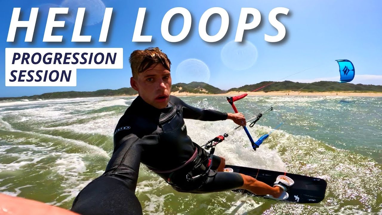 Heli Loop Progression Session | Kiteboarding South Africa | Naish Pivot 2022