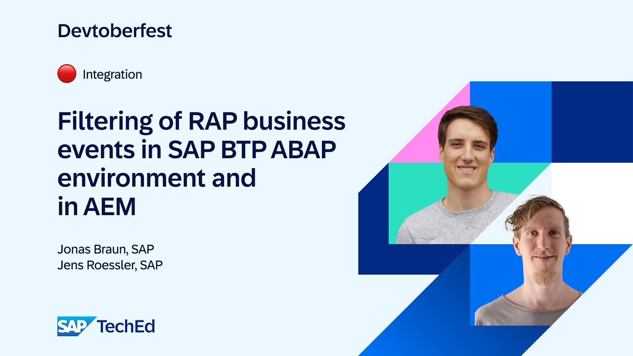 🔴 Filtering of RAP business events in SAP BTP ABAP Environment and in AEM