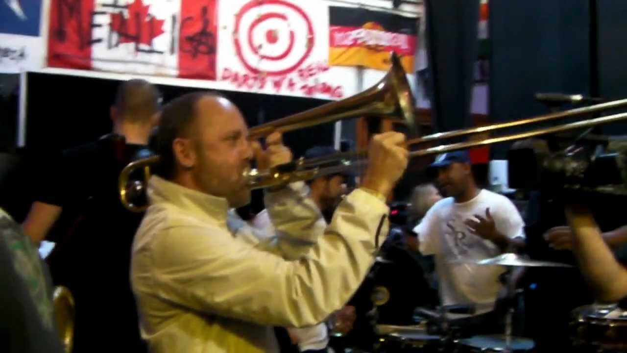 Lars plays The Soul Rebels trombone