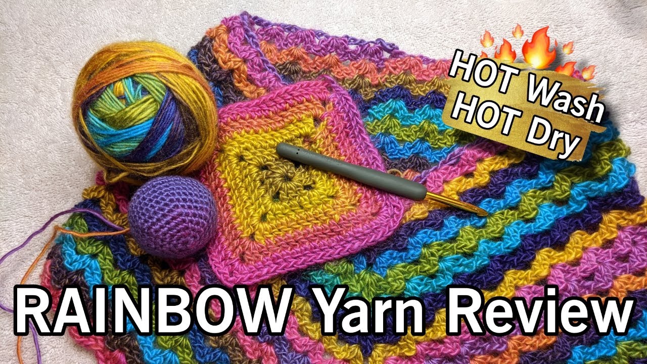 ICE YARN REVIEW of RAINBOW | In-Depth Yarn Review | Yarn Wash Test | Amigurumi Yarn Review
