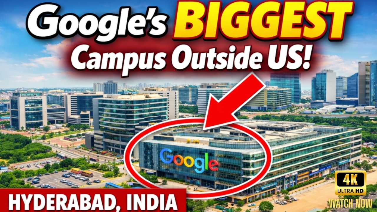 Google’s Largest Campus Outside the USA is in Hyderabad 🇮🇳 | Inside Financial District