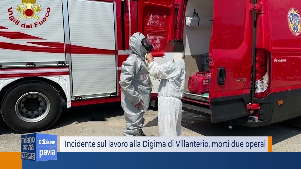 Incidente sul lavoro alla Digima di Villanterio, morti due operai