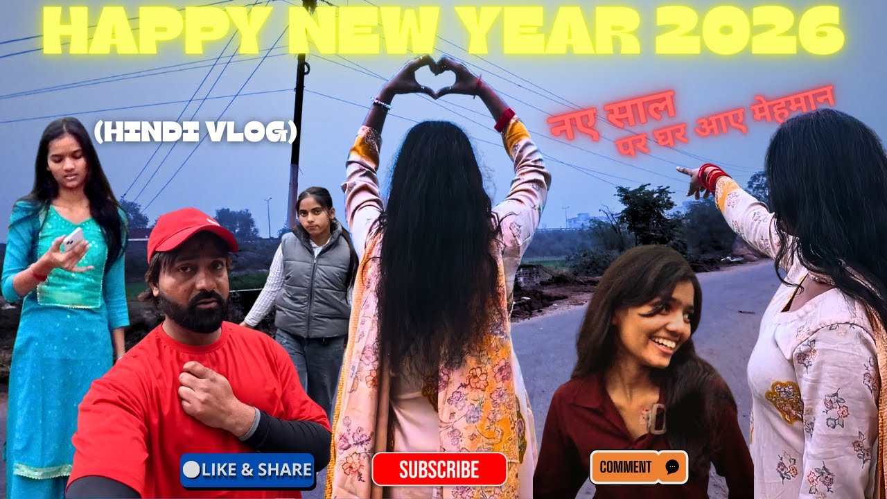 New Year 2026 पर घर आये मेहमान ! #2026 #familyvlog #vlog
