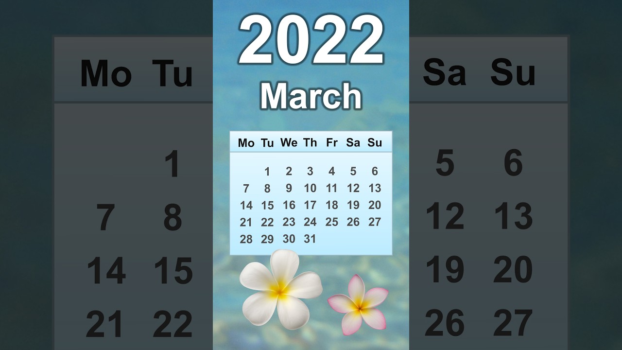 March 2022 Calendar
