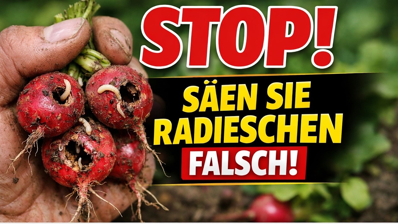 H&Ouml;REN SIE AUF, so Radieschen zu s&auml;en! 8 Profi-Geheimnisse f&uuml;r eine riesige Ernte (ohne W&uuml;rmer & Sch